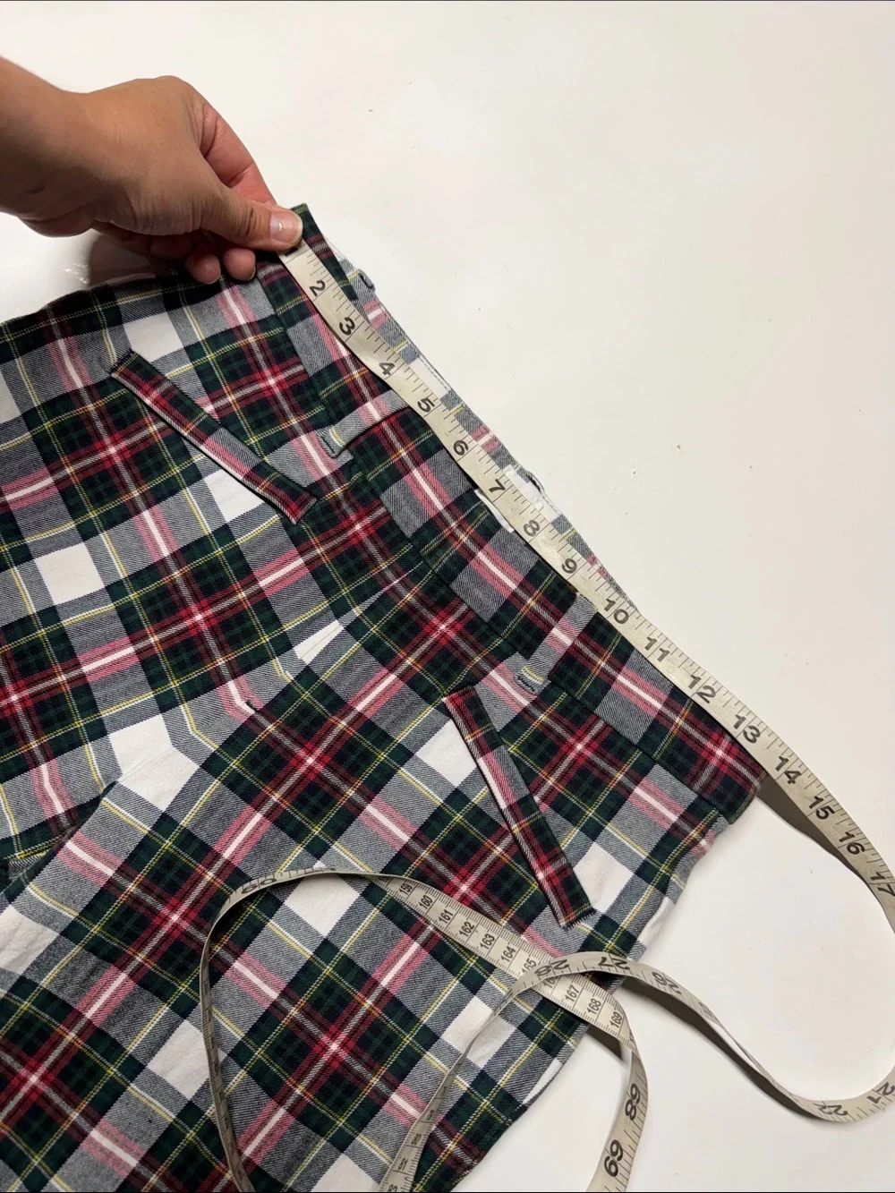 Gap Signature skinny ankle Plaid Tartan Pants - Red Green White size 2
